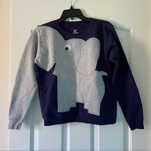 Cute elephant trunk sleeve sweatshirt